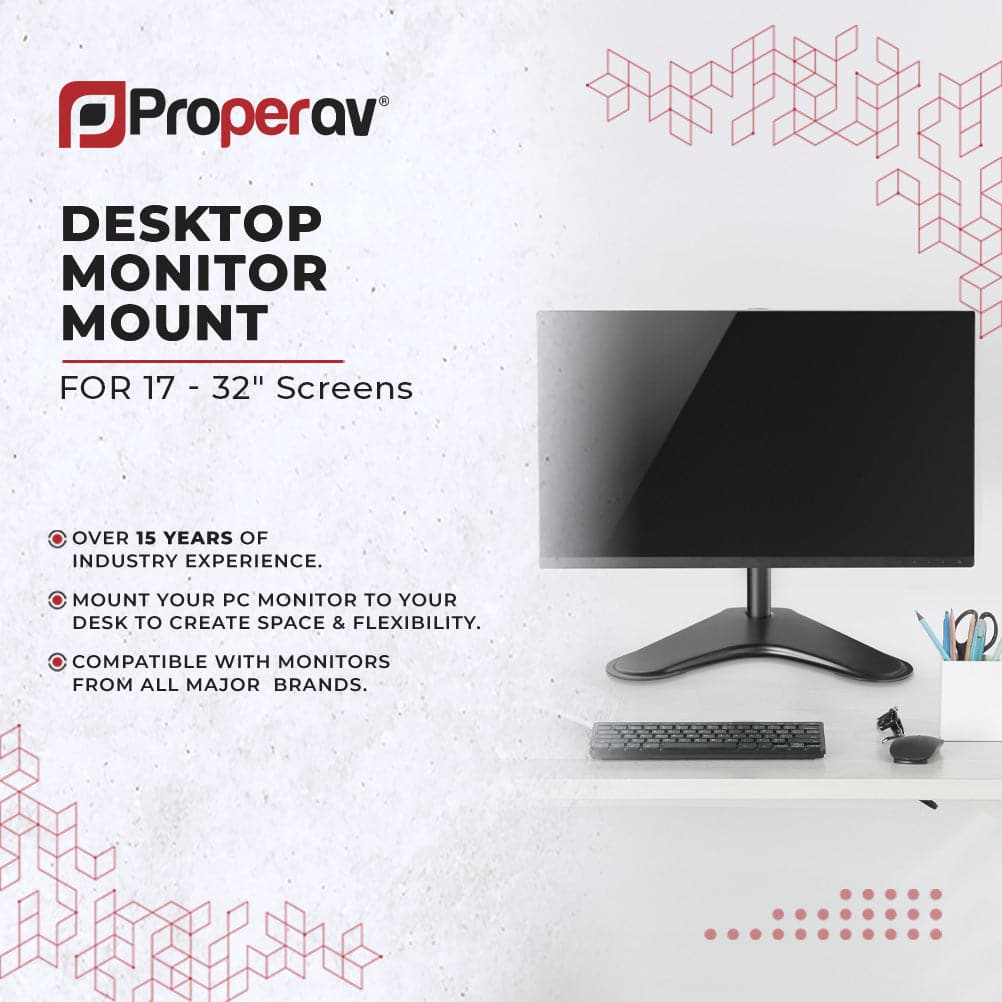 ProperAV Desk Monitor Mount 17