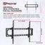 ProperAV Flat TV Wall Bracket (60" - 120" /120kg Capacity / VESA Max. 900x600) - Black