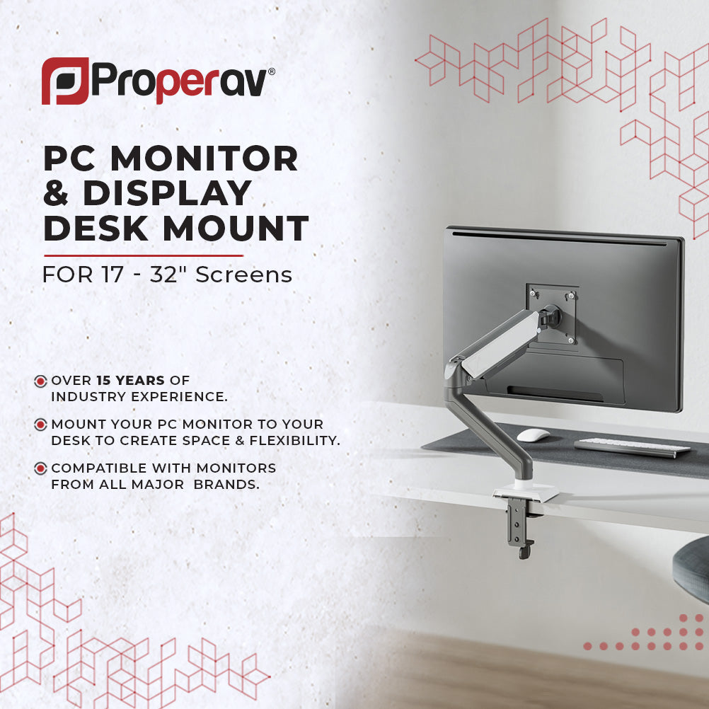 ProperAV Desk Monitor Mount 17