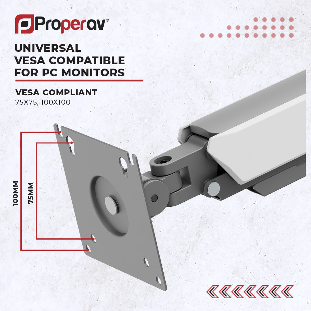 ProperAV Desk Monitor Mount 17