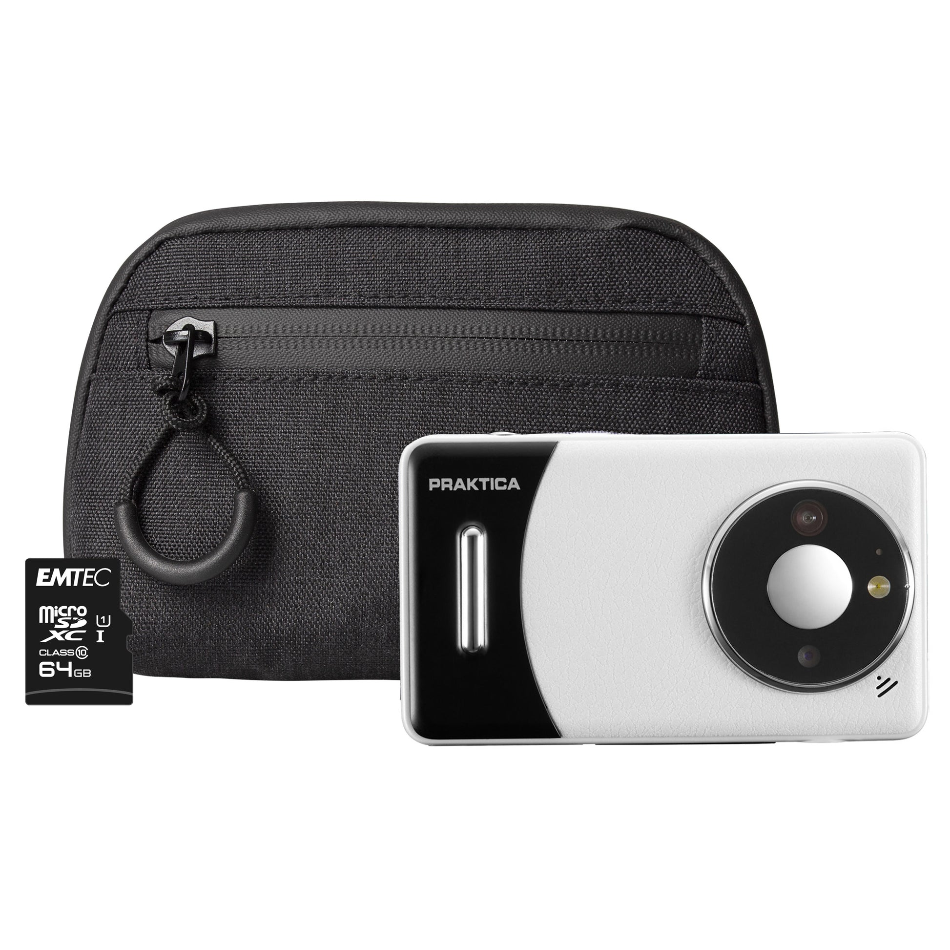 Praktica DZ13 Compact Digital Camera Camera + 64GB MicroSD Card + System Bag