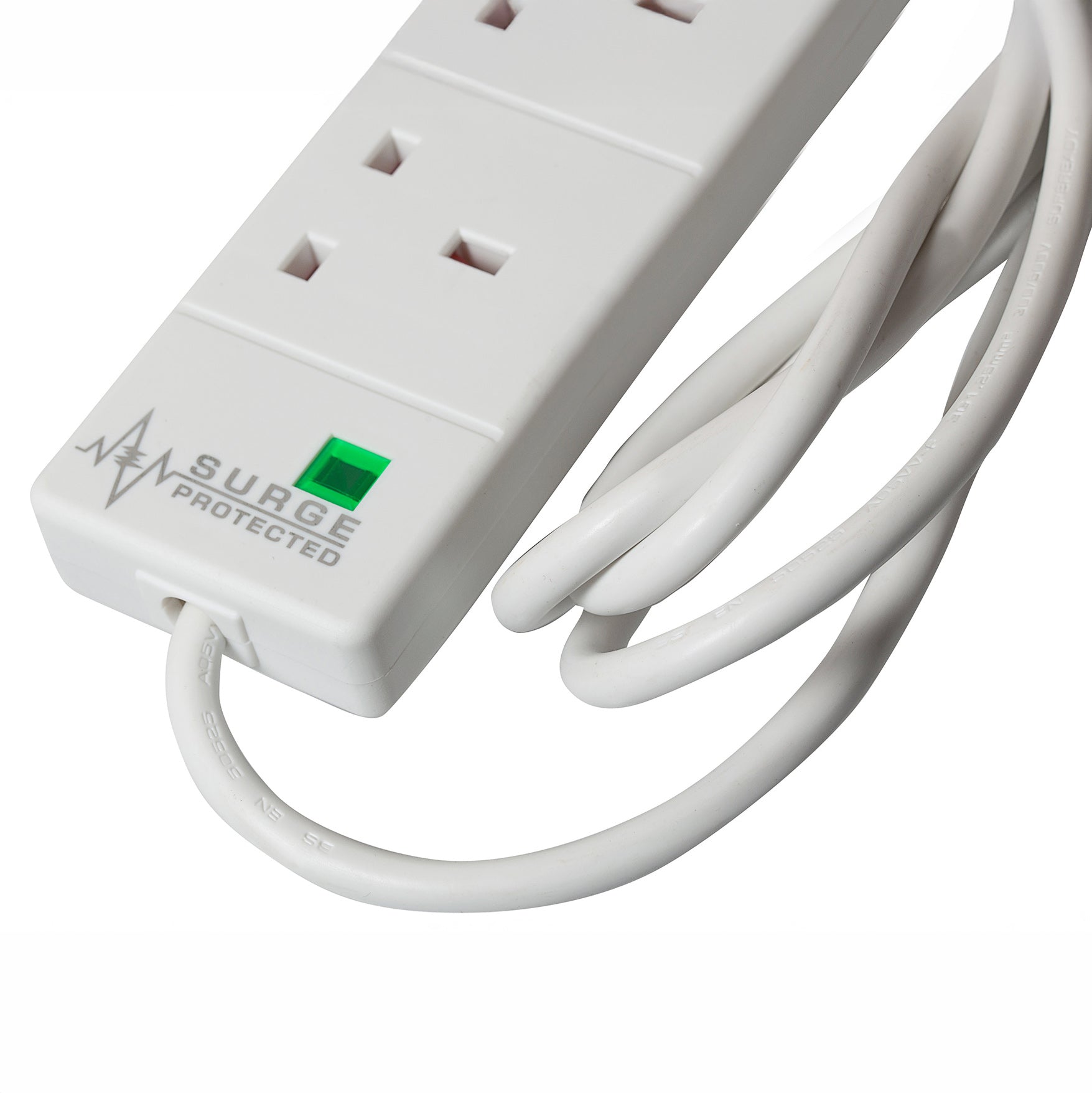 SMJ 2m Socket 13A plus 2x USB-A Ports Extension Cable Lead