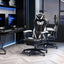 Maplin Ergonomic Racing Adjustable Reclining Gaming Office Chair with Headrest, Lumbar Support & Retractable Footrest - maplin.co.uk