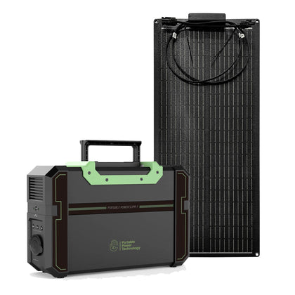 PPT Powerpack 450+ Portable Power Station with 60W 12V Semi Flexible Solar Panel