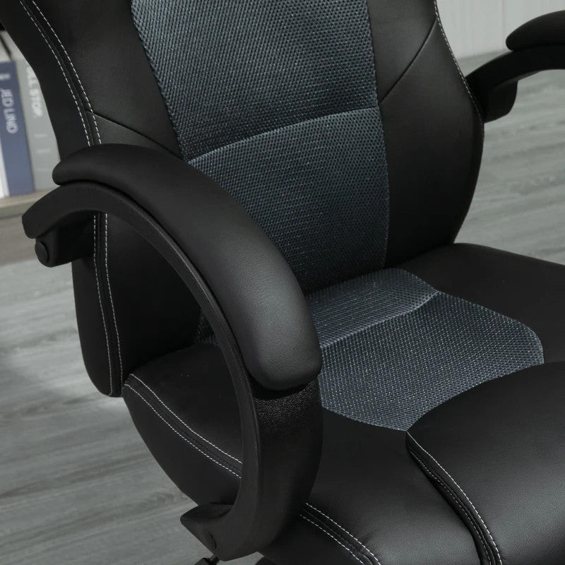 Maplin Plus Faux Leather High-Back Adjustable Gaming Chair - maplin.co.uk