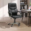 ProperAV Extra High Back Faux Leather Adjustable Height Swivel Executive Office Chair with Rocking Function - maplin.co.uk