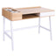 ProperAV Extra MDF Computer Desk - Oak/White - maplin.co.uk