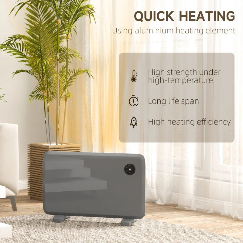 Maplin Plus 1200W Freestanding / Wall Mounted Portable Electric Convector Space Heater with Adjustable Thermostat & Timer - maplin.co.uk