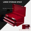 Maplin Plus 460mm x 240mm x 220mm Portable 2 Drawer Lockable Metal Tool Box - maplin.co.uk