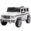 Maplin Plus Mercedes Benz G500 12V Electric Kids Ride On Toy Car with Remote Control, Music, Lights & Suspension for 3-8 Years White