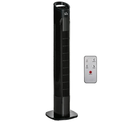 Maplin Plus Oscillating 31" Tower Fan - Black