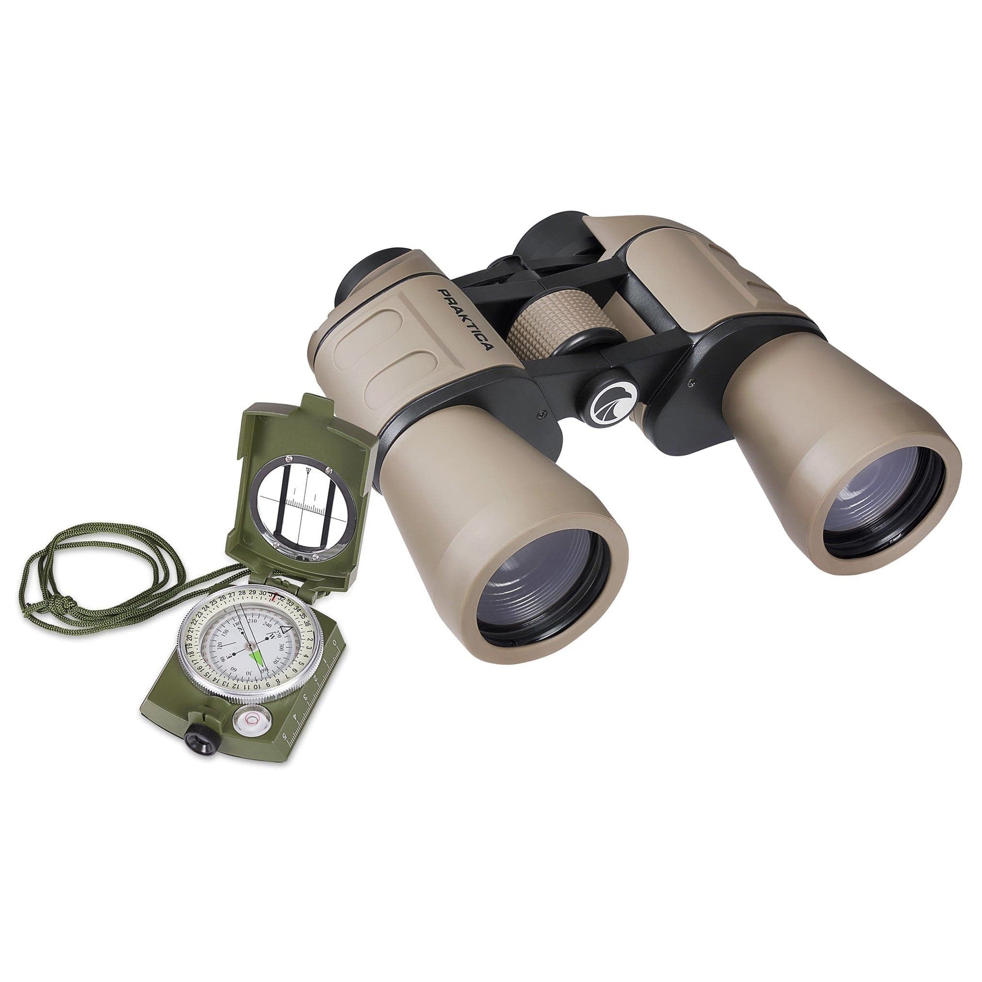 PRAKTICA Falcon 10x50mm Porro Prism Field Binoculars - Sand - maplin.co.uk