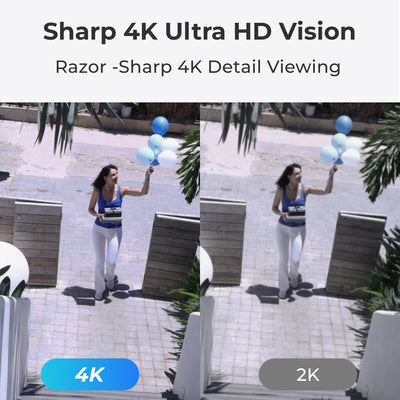 Reolink Argus Series 4K Battery WiFi Outdoor Security Camera with Solar Panel & 64GB microSD Card
