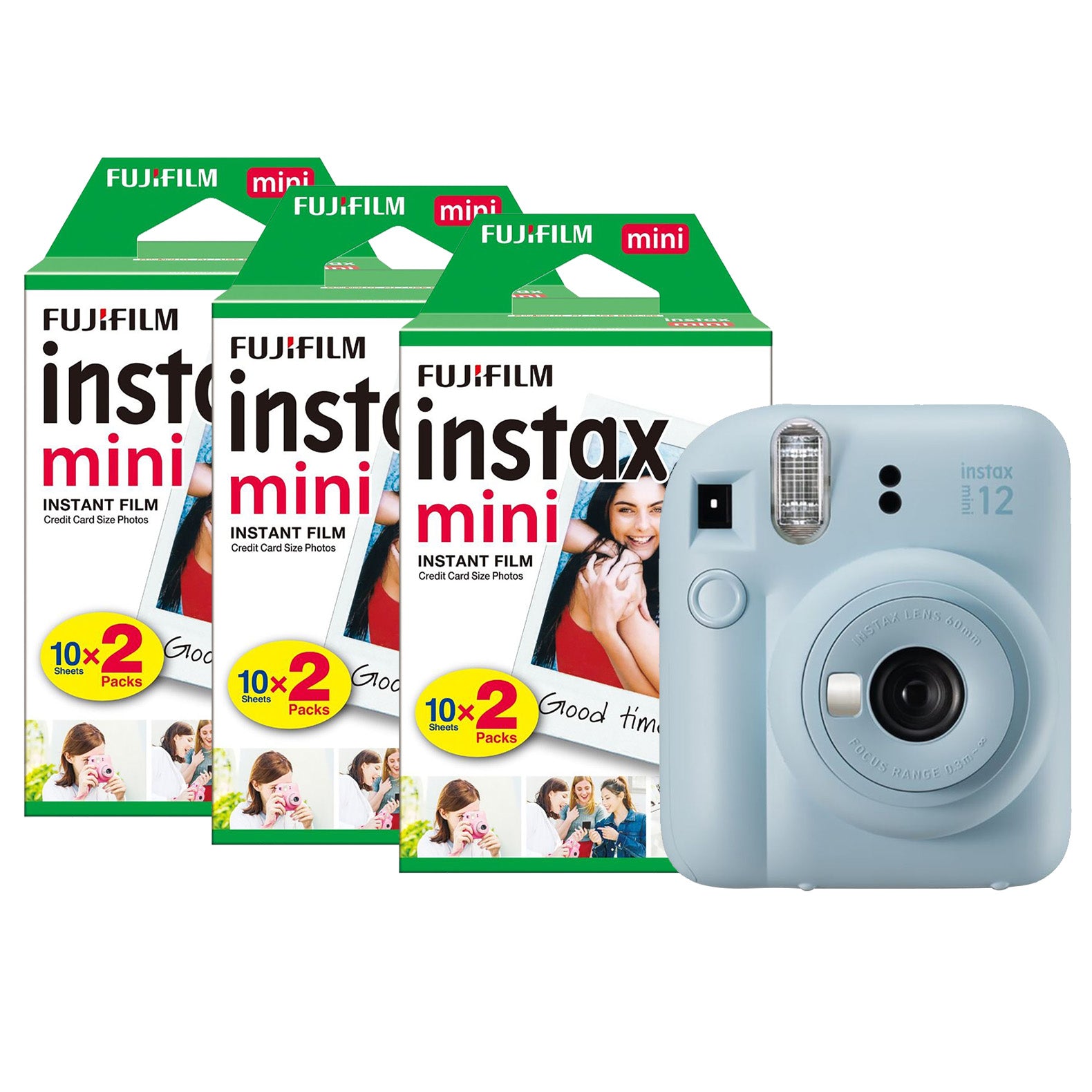 Fujifilm Instax Mini 12 Instant Camera - Pastel Blue - maplin.co.uk