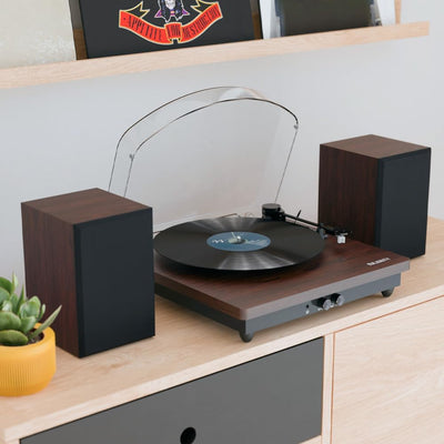 Moto Plus Bluetooth Turntable & Bookshelf Speakers