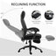 ProperAV Extra Reclining Adjustable Mesh Office Chair with Footrest - Black - maplin.co.uk