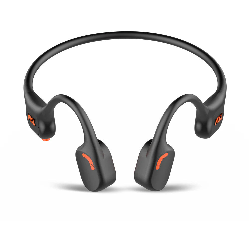 Mixx Resonate Pro Open Ear Bone Conduction Sports Headphones - Black
