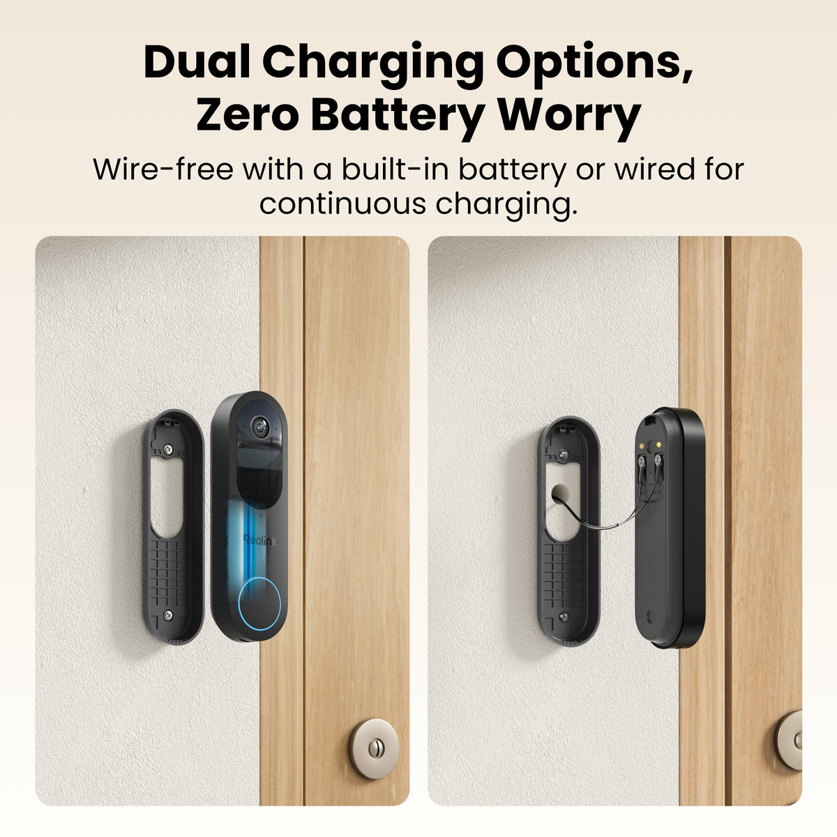 Reolink 2K Gen 2 AI Smart Detection WiFi Battery Doorbell with Chime