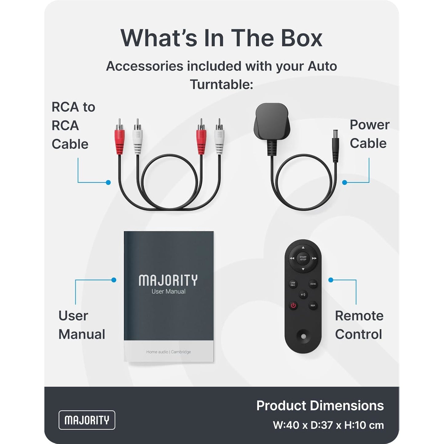 Majority Auto Automatic Bluetooth Turntable
