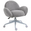 ProperAV Extra Fluffy Leisure Adjustable Swivel Mid-Back Office Chair with Wheels - maplin.co.uk