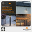 4lite Antheia Solar Sleek IP54 LED Outdoor Wall Light with Built in PIR Motion Sensor