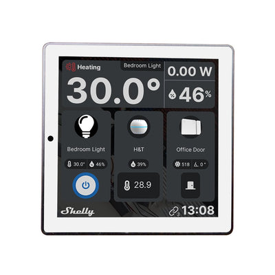 Shelly Wall Display with BLU H&T Temperature & Humidity Sensor