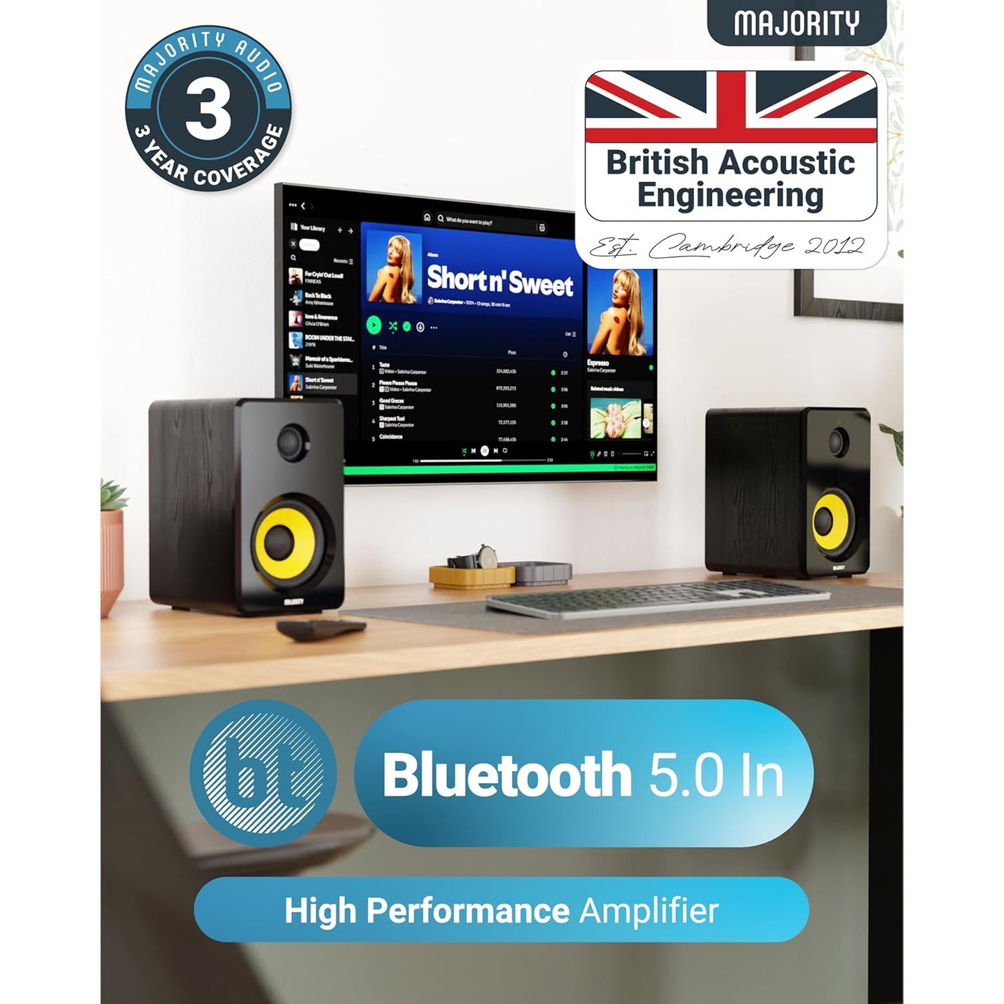 Majority D40X Bookshelf Speakers