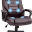 ProperAV Extra Ergonomic High Back Tilting Executive Office Chair with 6-Point Vibration Massage Function - maplin.co.uk