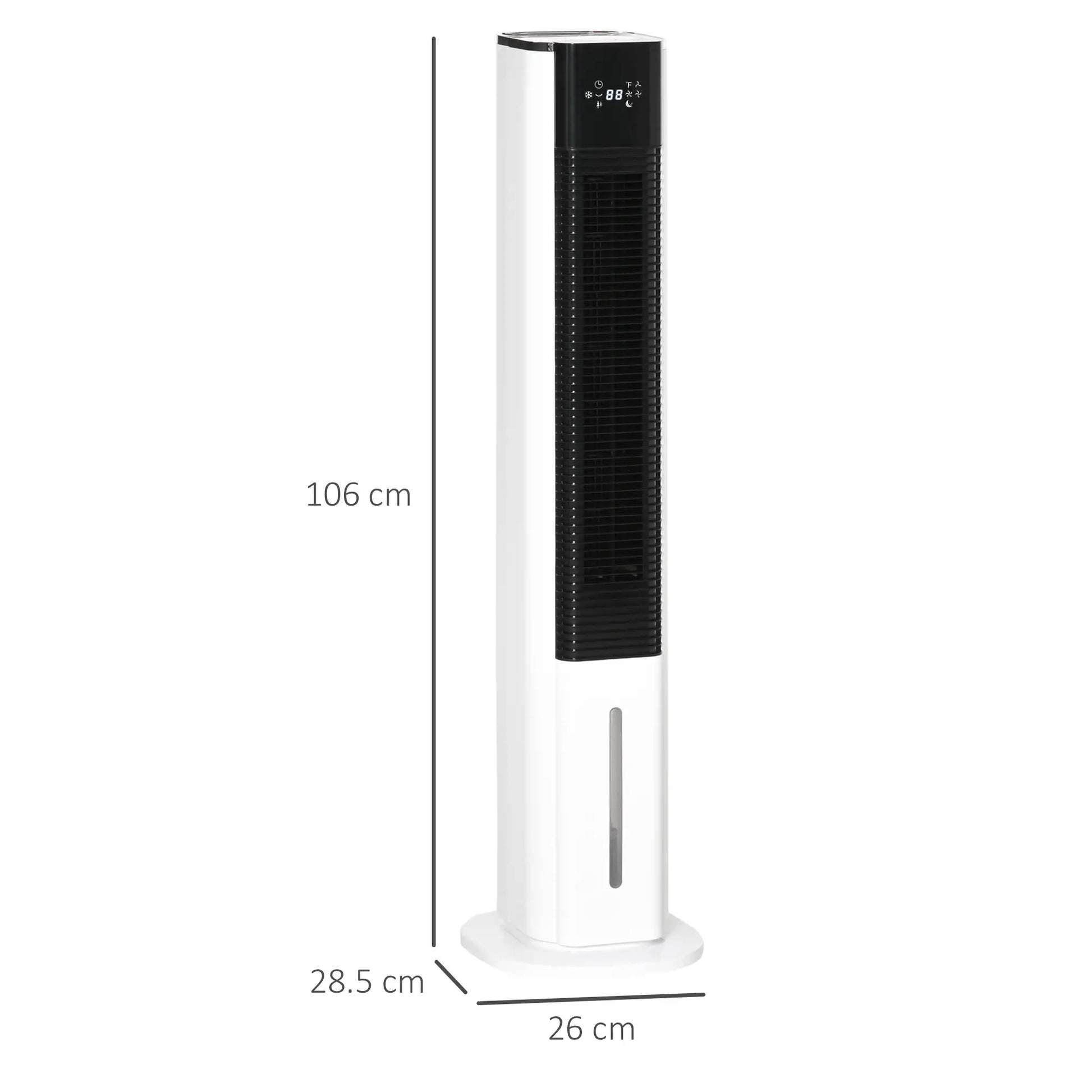 Maplin Plus Portable Air Cooler Humidifier Evaporative Ice Cooling Fan - White