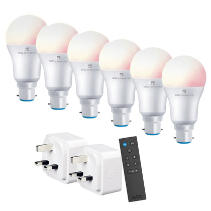 4lite WiZ Connected Smart Lighting B22 Multicolour Starter Kit