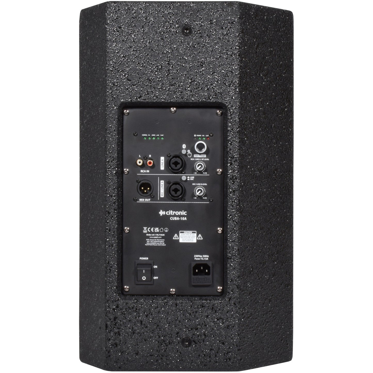 Citronic CUBA Active Full-Range PA Cabinet with DSP & Bluetooth