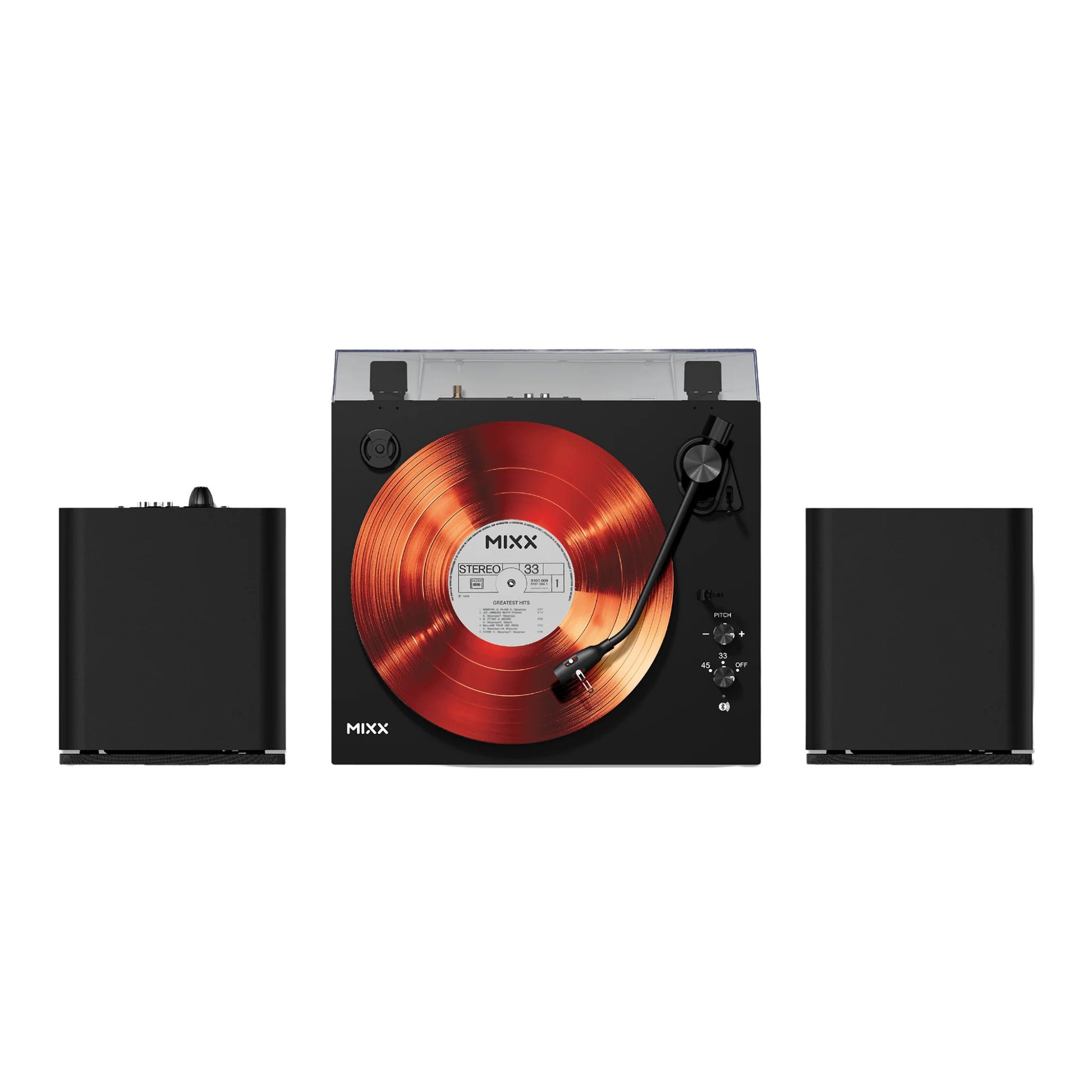 Mixx Analog System 5 Stereo Vinyl Record Deck with Wireless Speakers