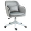 ProperAV Extra Velvet-Feel Adjustable Swivel Office Chair with Massage Lumbar Pillow - maplin.co.uk