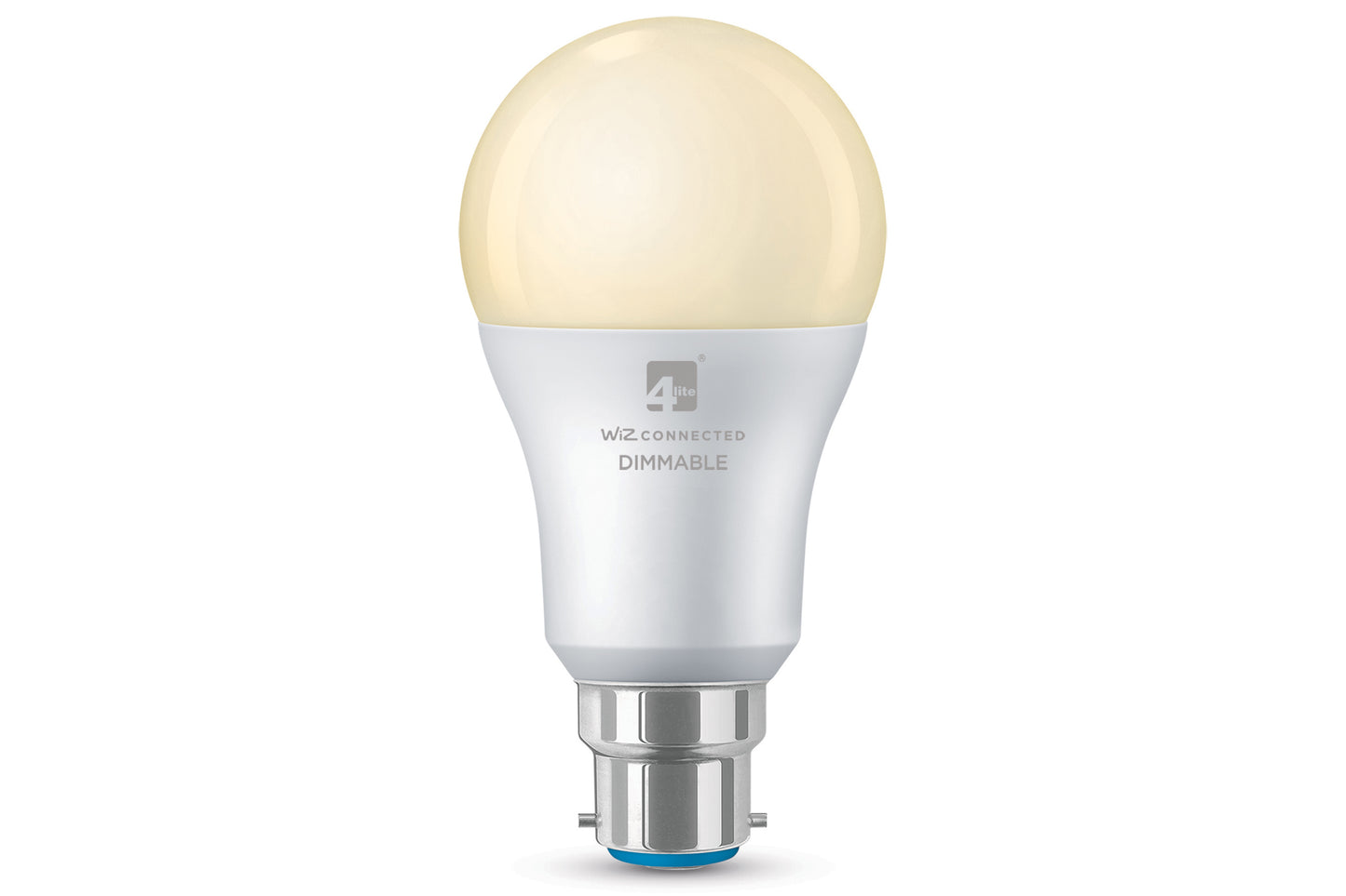 4lite WiZ Connected A60 Warm White WiFi LED Smart Bulb - B22 Bayonet Cap Single