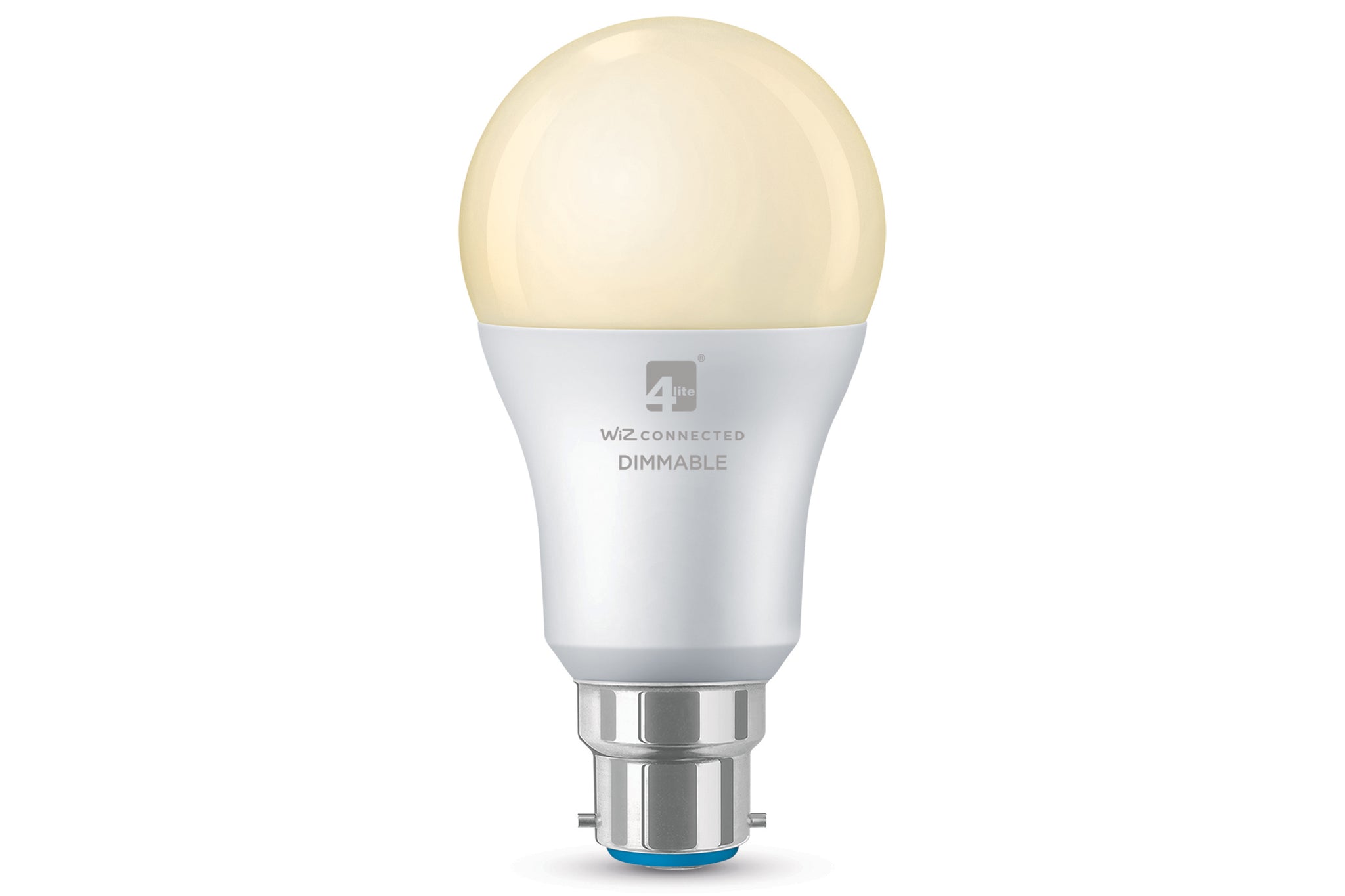 4lite WiZ Connected A60 Warm White WiFi LED Smart Bulb - B22 Bayonet Cap Single