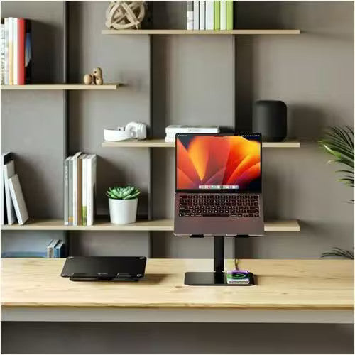 ALOGIC Elite Power Adjustable Laptop Stand Riser With Phone Charger