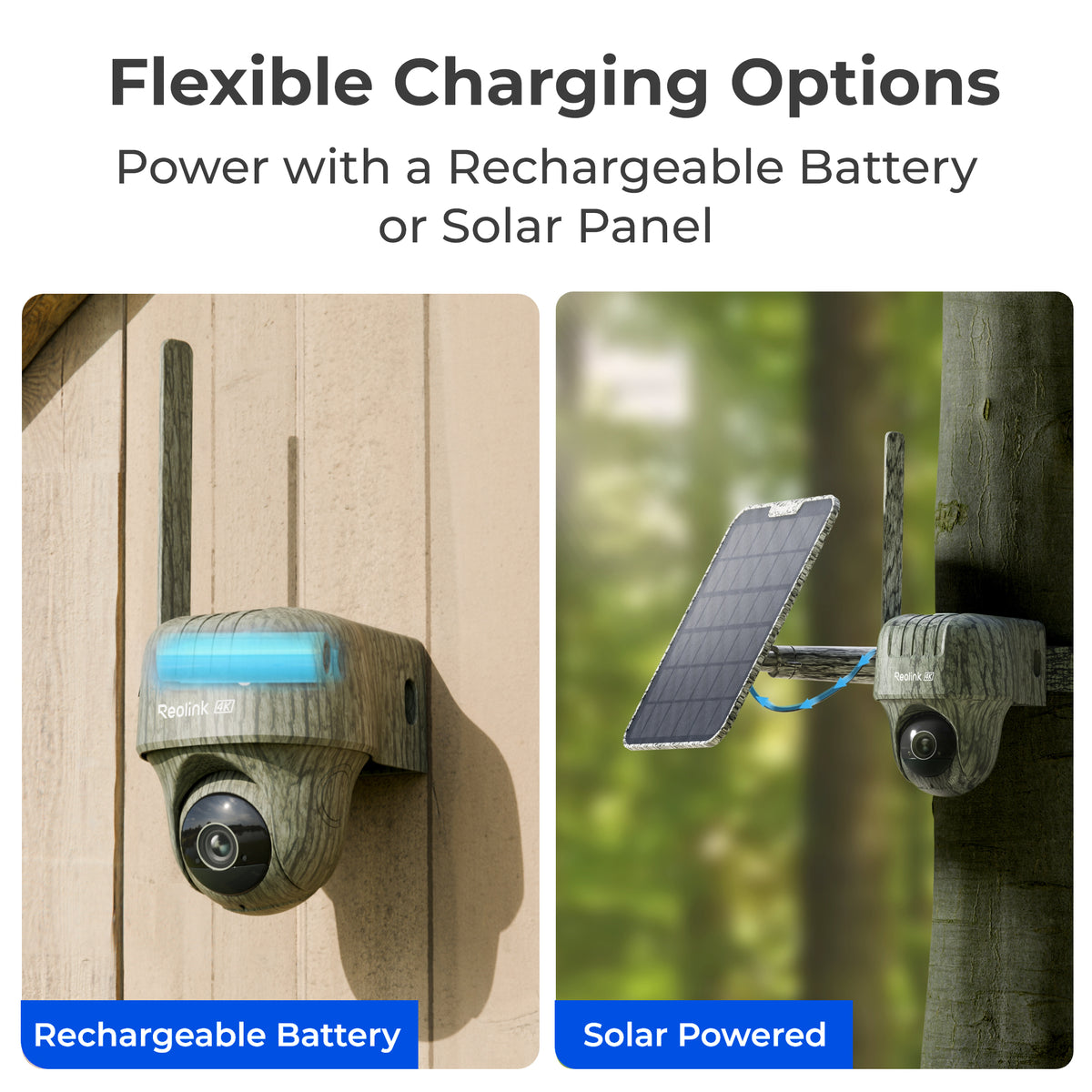 Reolink Go Series 4K PT Battery 4G LTE Outdoor Wildlife Camera with Solar Panel