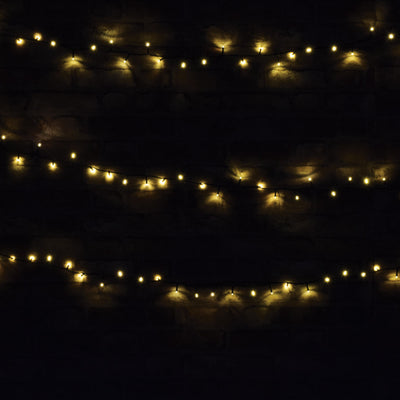 Lyyt Multi-Sequence LED Indoor/Sheltered Outdoor String Lights with 24-Hour Auto-Timer Warm White