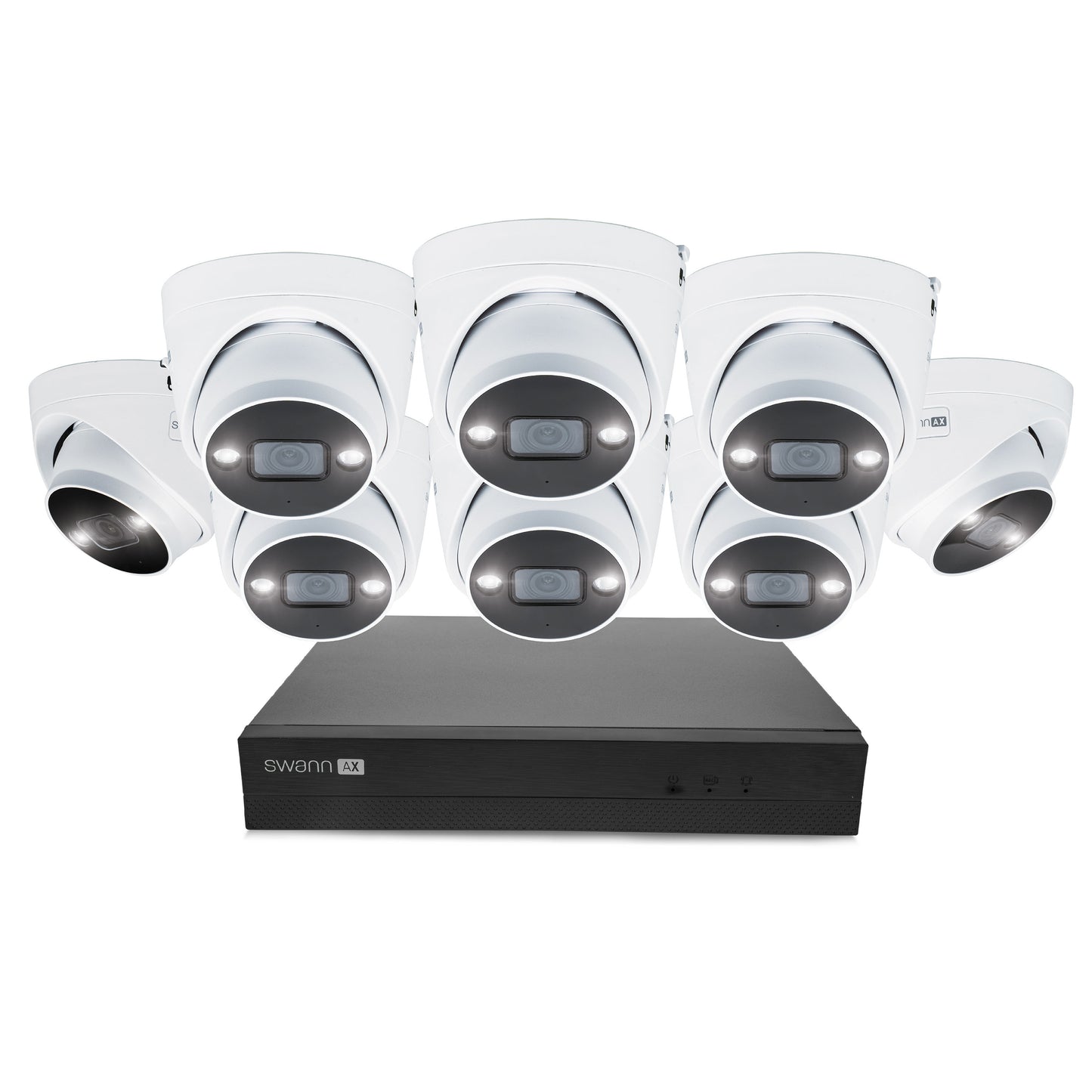 Swann AdvancedX 4K 2TB 16-Channel Wired PoE NVR CCTV with 8 Dome Camera Kit
