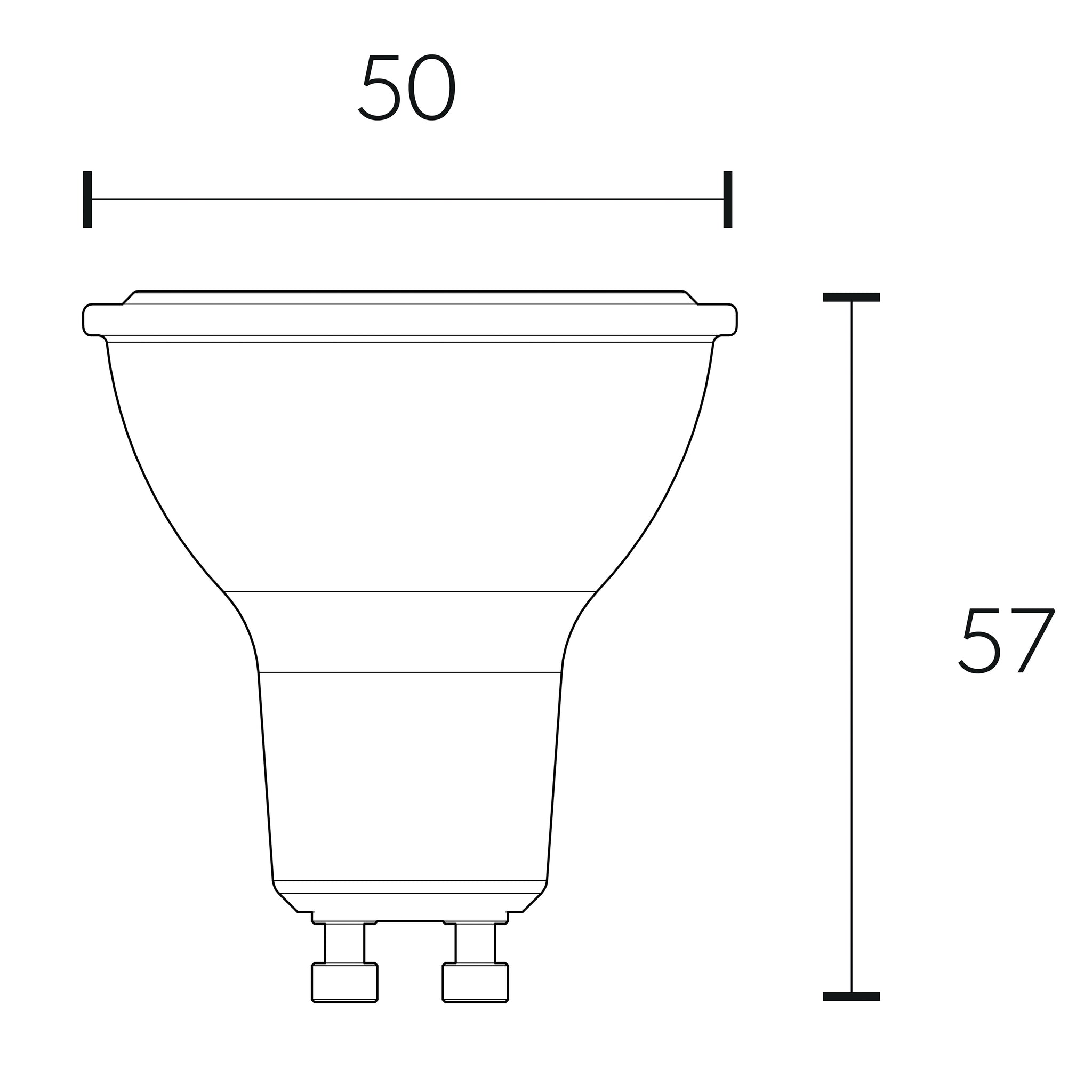 4lite Wiz Connect Dimmable Multicolour WiFi LED Smart Bulb - GU10
