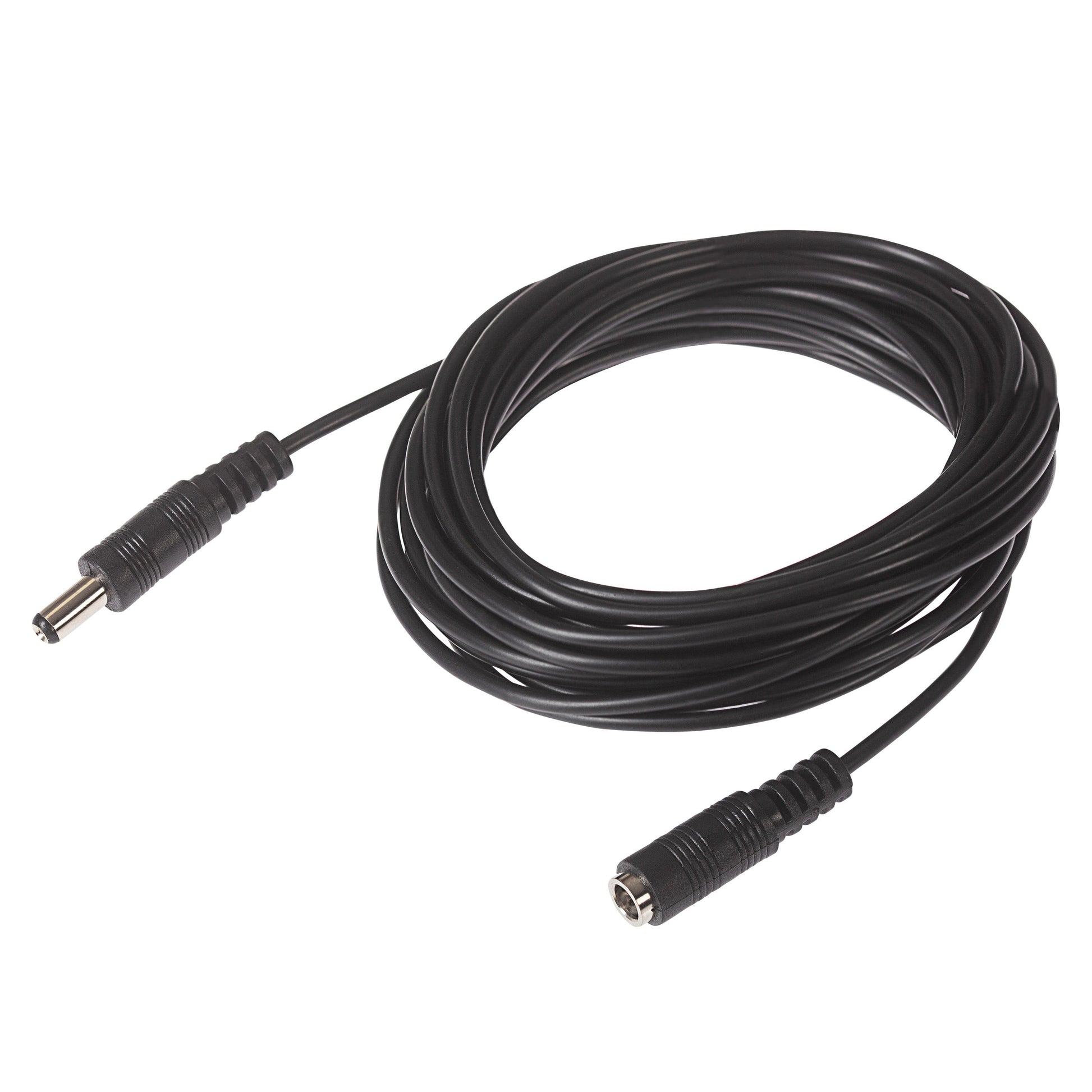 MPS Power Supply Extension Lead 2.5mm x 5.5mm Plug to 2.5mm x 5.5mm Socket - Black, 5m - maplin.co.uk