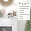 HOMCOM Tabletop Battery-Operated Animated Christmas Village Scene with Music, Lights & Moving Train - maplin.co.uk