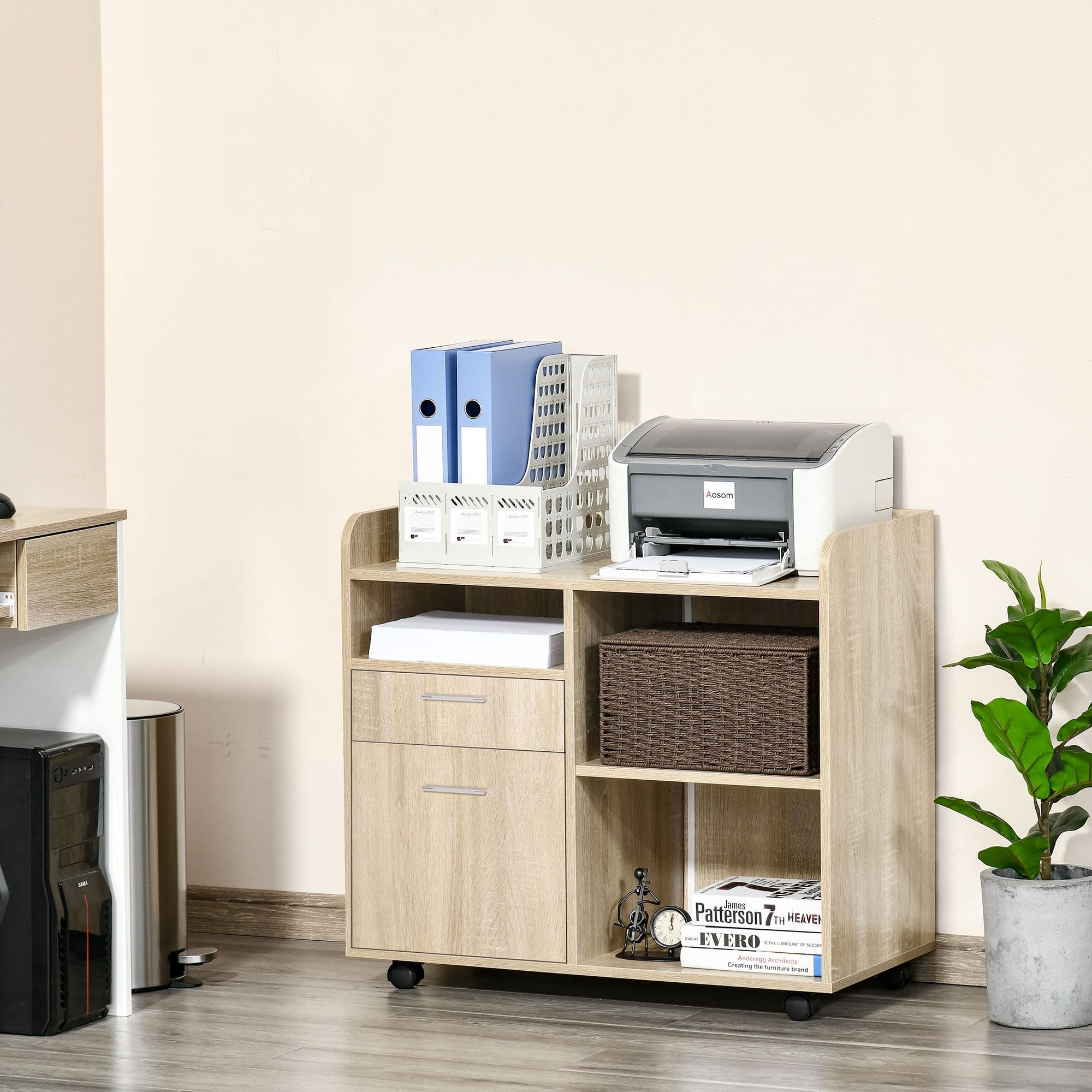ProperAV Extra Multipurpose 2 Drawer Printer Stand Filing Cabinet Oa Furniture Storage Maplin Electronics
