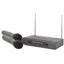 QTX VHF 173.8 + 174.8MHz Dual Wireless Handheld Microphone System