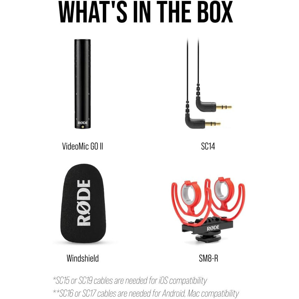 Rode VideoMic GO II Lightweight Directional Microphone