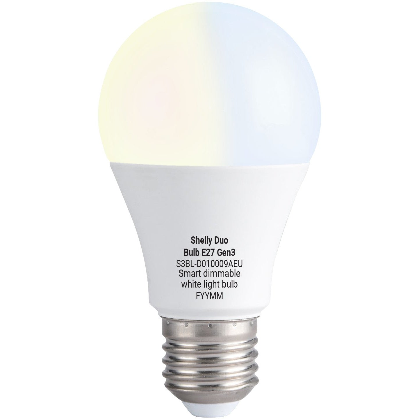 Shelly Duo E27 Gen3 Adjustable White WiFi & Bluetooth Smart Bulb