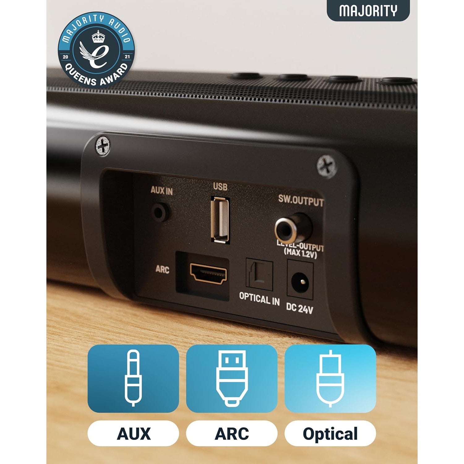 Majority Naga 60 2.1 Bluetooth Soundbar