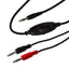 Maplin 3.5mm 3 Pole TRS Jack to Twin 3.5mm 3 Pole TRS Jack Cable with Volume Control - Black, 2m - maplin.co.uk