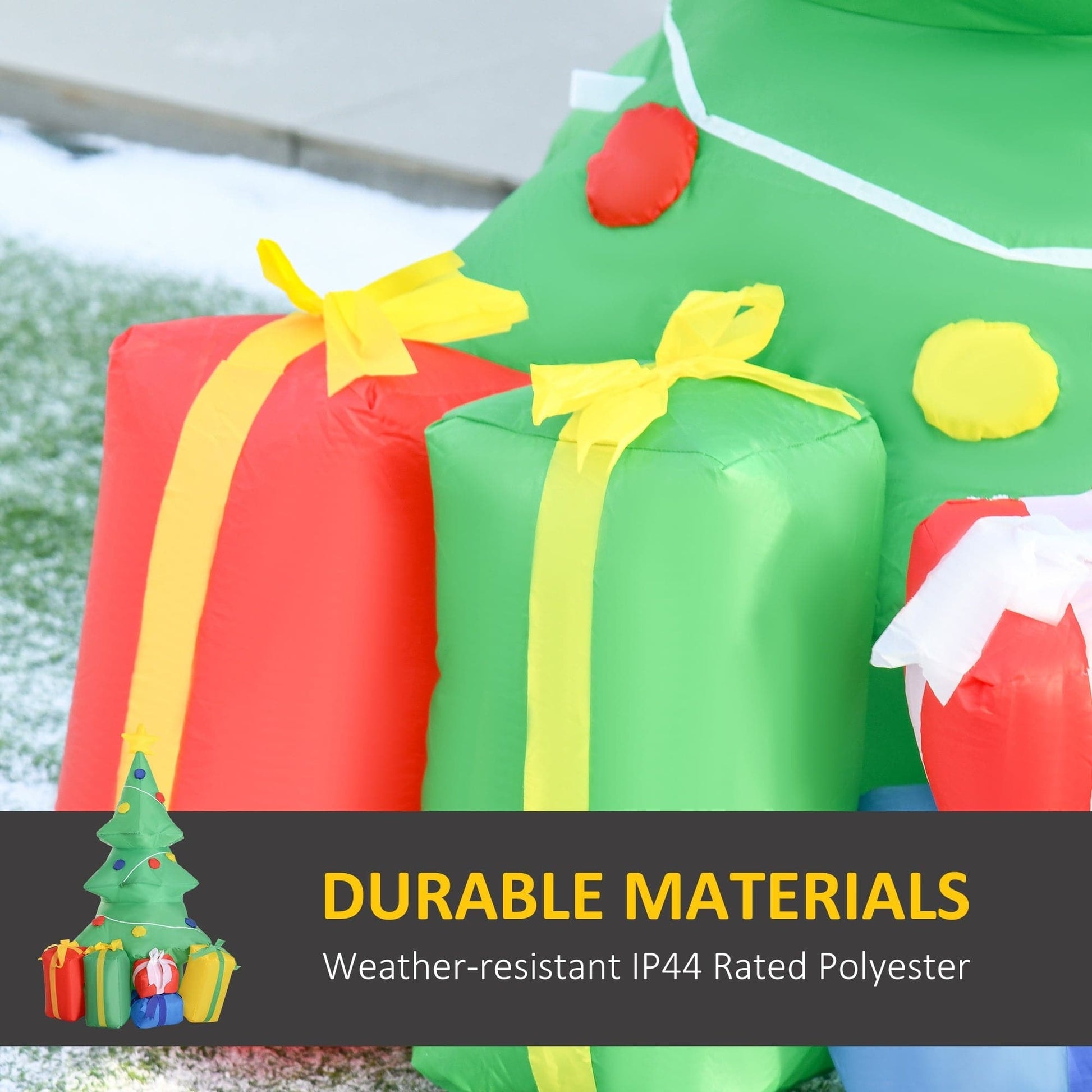 HOMCOM 5ft LED Inflatable Christmas Tree Decoration - maplin.co.uk