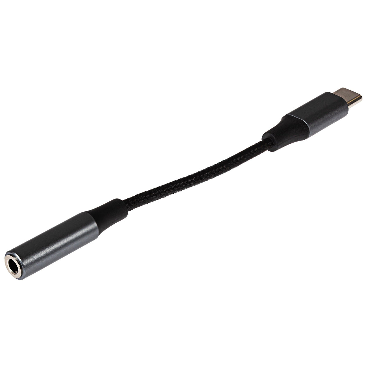 Maplin USB-C to 3.5mm Female Jack Headphone Aluminium Braided Adapter ...